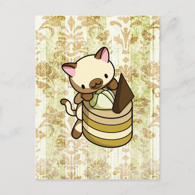 Cannelle Apple Kitty Postcard (Front)