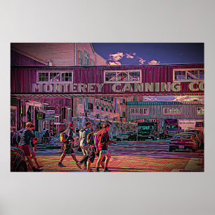 Cannery Row, on a poster