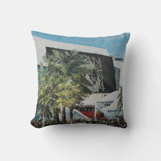 Cannes 2014 throw pillow (Front)