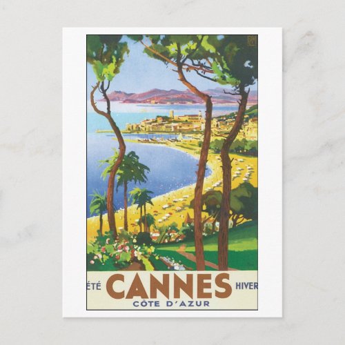 Cannes Cote D Azur Postcard