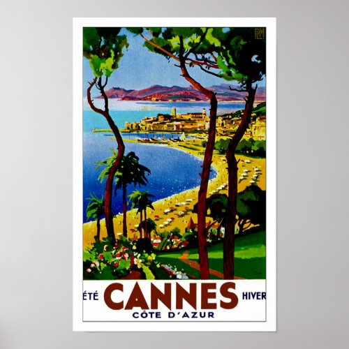 Cannes  Cote dAzur Poster