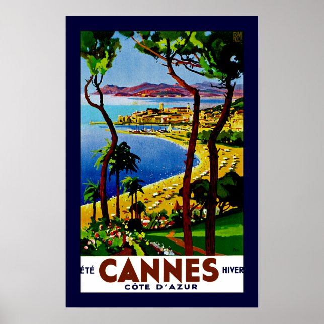 Cannes ~ Cote d'Azur Poster (Front)