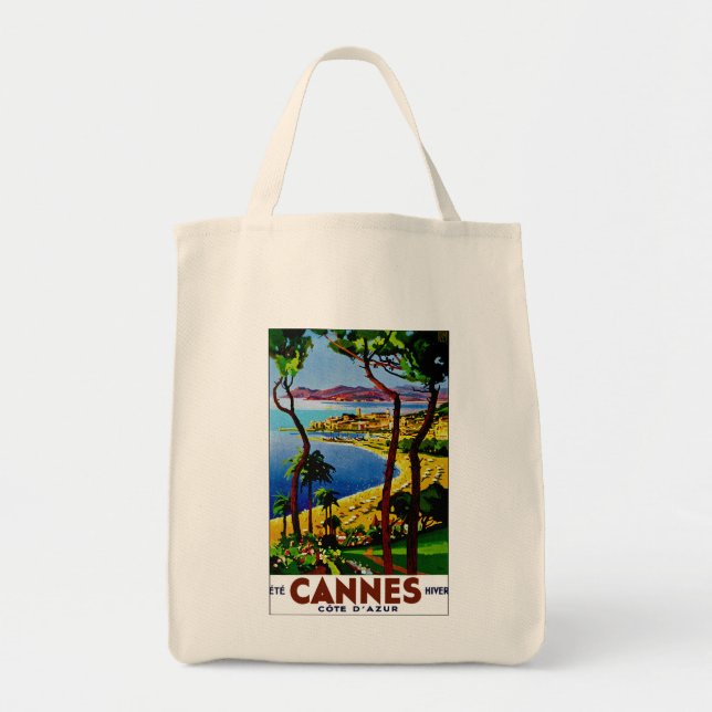 Cannes - Cote d'Azure Tote Bag (Front)