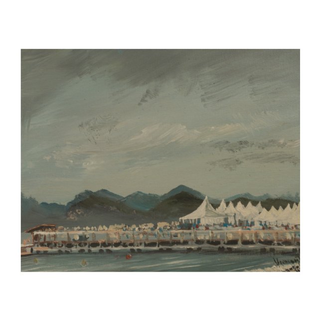 Cannes Film Festival tents 2014 Wood Wall Decor (Front)