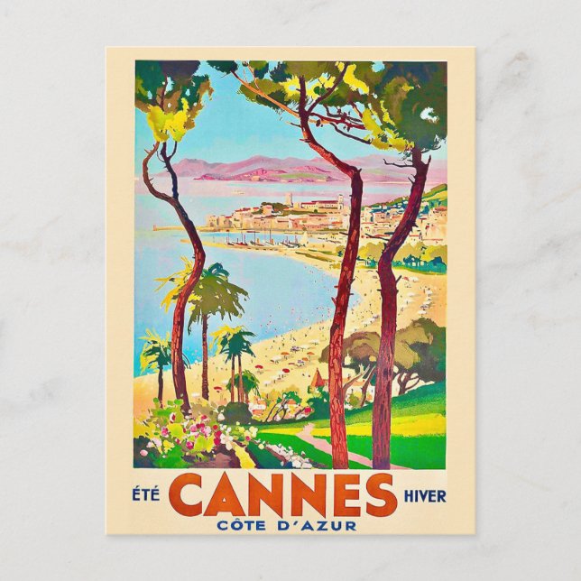 Cannes France Travel Postcard (Front)