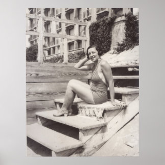 Cannes in 1930s poster