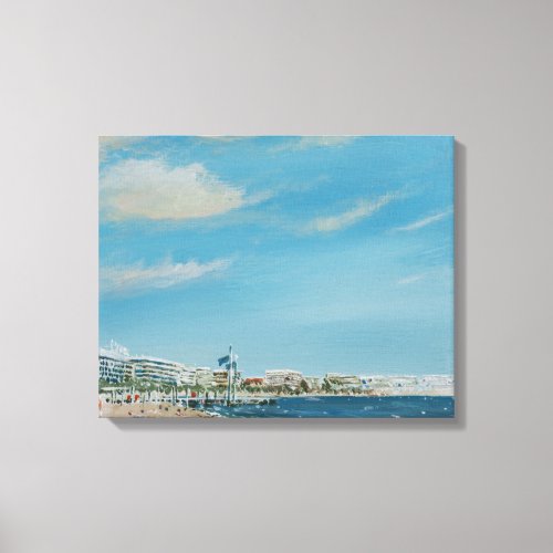 Cannes Sea Front 2014 Canvas Print