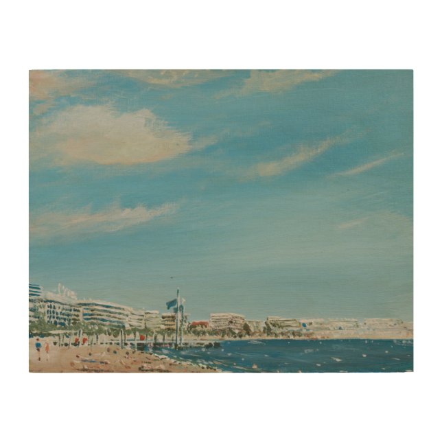 Cannes Sea Front 2014 Wood Wall Art (Front)