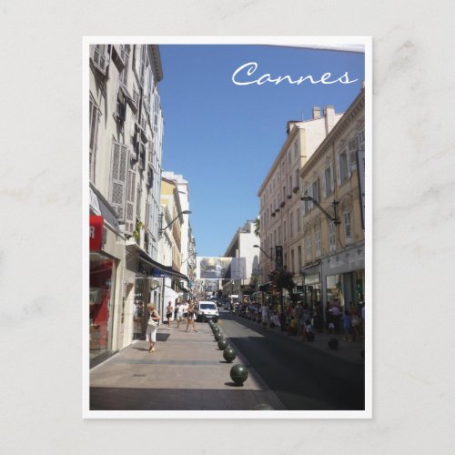 cannes street postcard