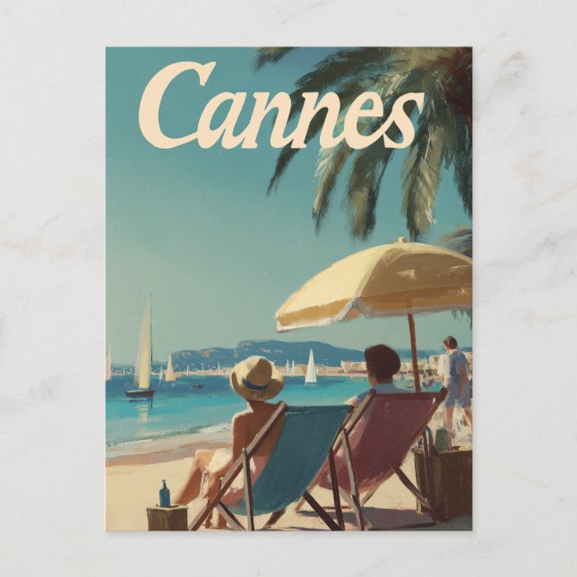 Cannes vintage postcard (Front)