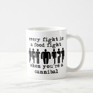 Cannibal Food Fight Funny Mug Humor