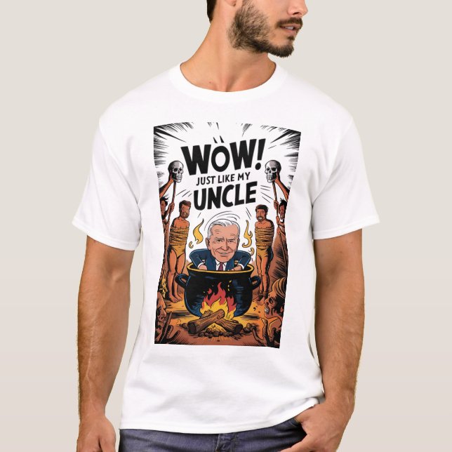 Cannibals Ate My Uncle Joe Biden T-Shirt (Front)