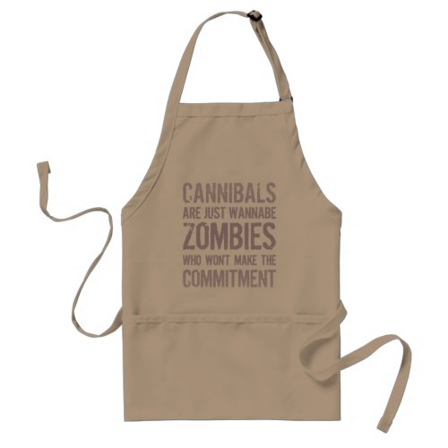 Cannibals Wannabe Zombies Adult Apron
