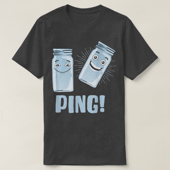 Canning Can Lid Canning Jar Preserving Food Canner T-Shirt (Design Front)