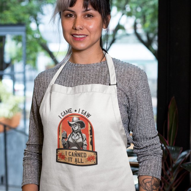 Canning Cook Sarcastic Phrase Western Cowgirl Adult Apron (Creator Uploaded)