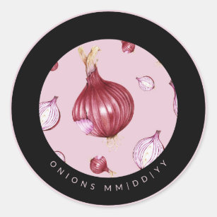 Canning   Date   Onions Classic Round Sticker