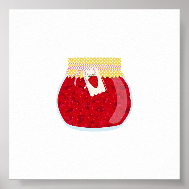 Canning Food - Small Strawberry Jam Poster (Front)