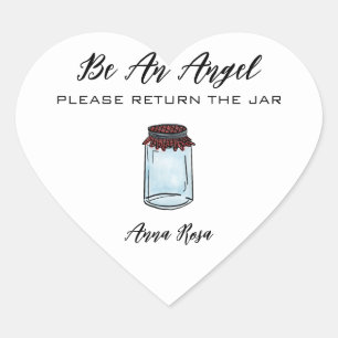 *~* Canning Jar AP30 Return jar Canning Mason Heart Sticker