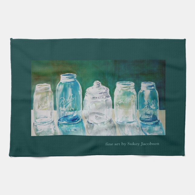 Canning Jar Kitchen Towel (Horizontal)