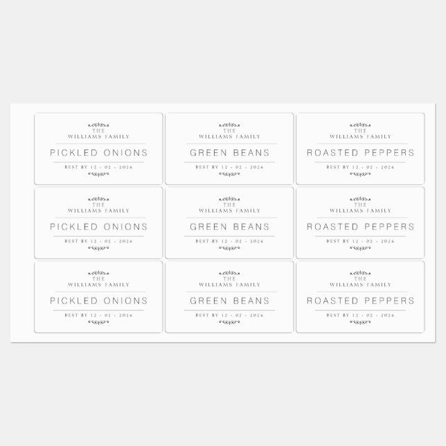 Canning Labels (Sheet)