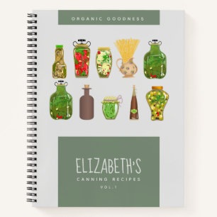 Canning Recipes Family Heirloom Keepsake Journal