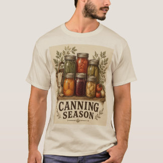 Canning Season Vintage Homestead Preserving Art T-Shirt