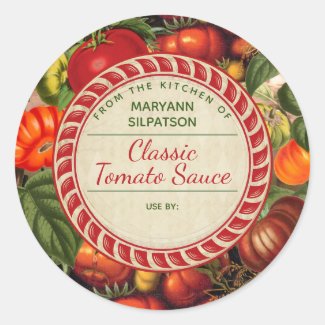 Canning tomatoes personalized from the kitchen of