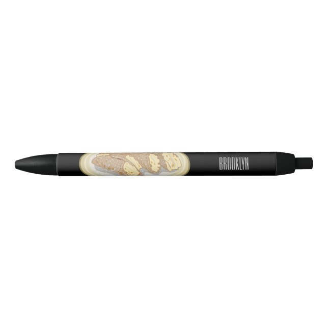Cannoli cartoon illustration pen (Front)