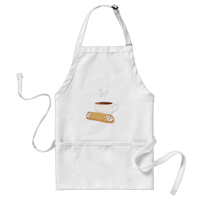 Cannoli & Coffee Adult Apron (Front)