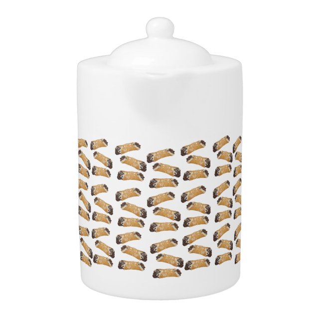 Cannoli Pattern Teapot (Front)