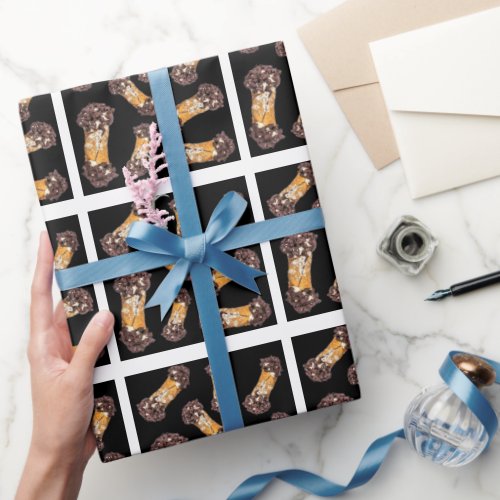 Cannoli pattern  wrapping paper