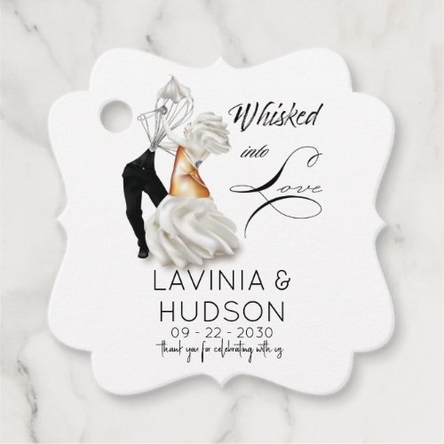 Cannoli Whisk First Dance Funny Wedding Favor Tags