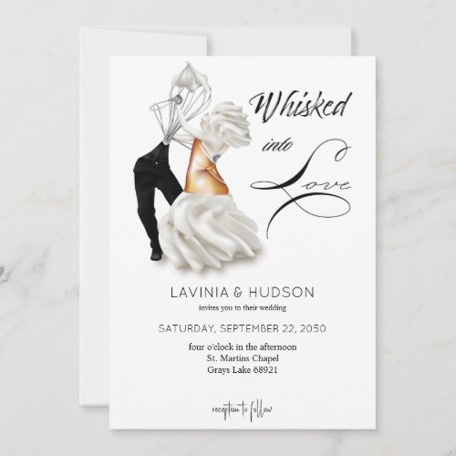 Cannoli Whisk First Dance Funny Wedding Invitation