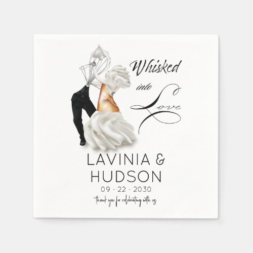 Cannoli Whisk First Dance Funny Wedding Napkins