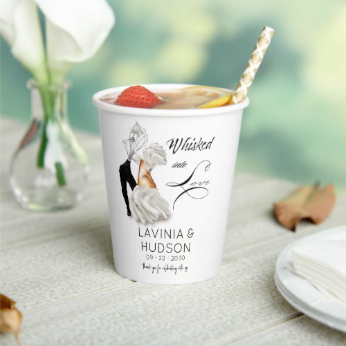 Cannoli Whisk First Dance Funny Wedding Paper Cups