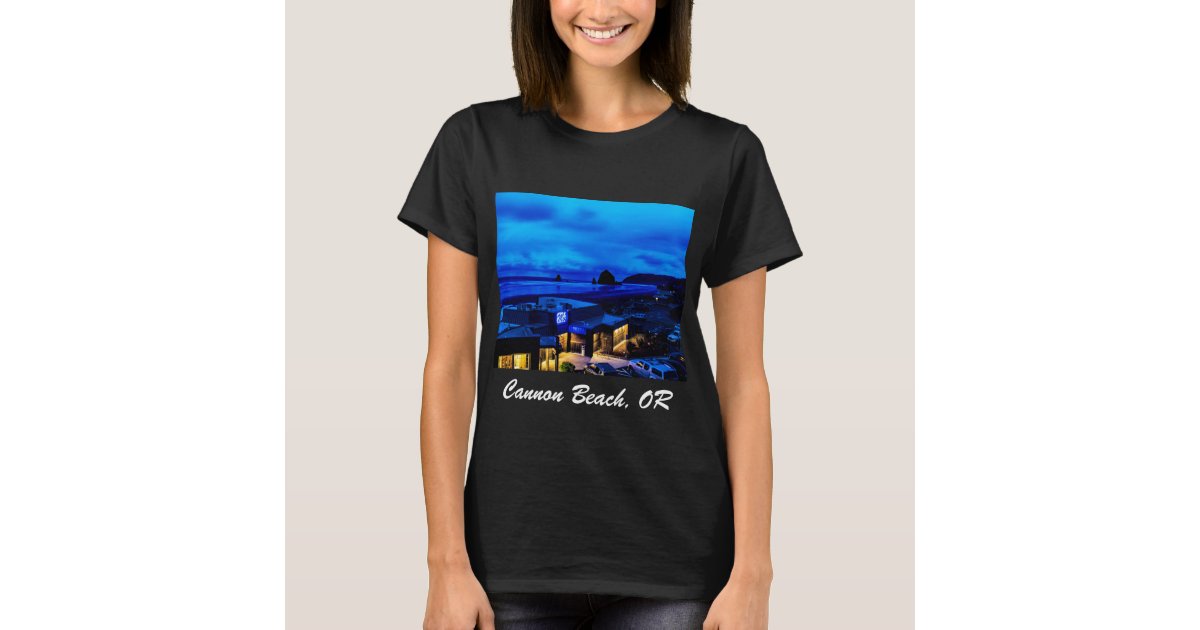 Cannon Beach Shirt. Oregon Coast Apparel. Ocean Wave Design T