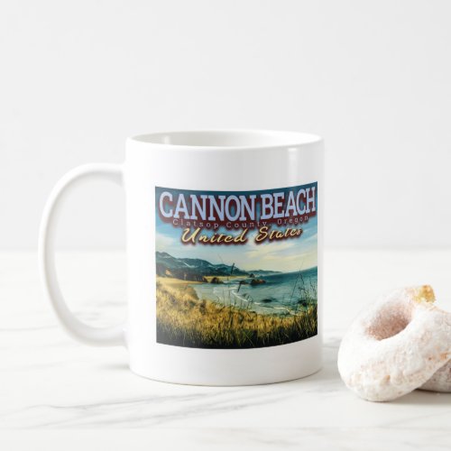 CANNON BEACH _ HAYSTACK ROCK _ OREGON USA COFFEE MUG
