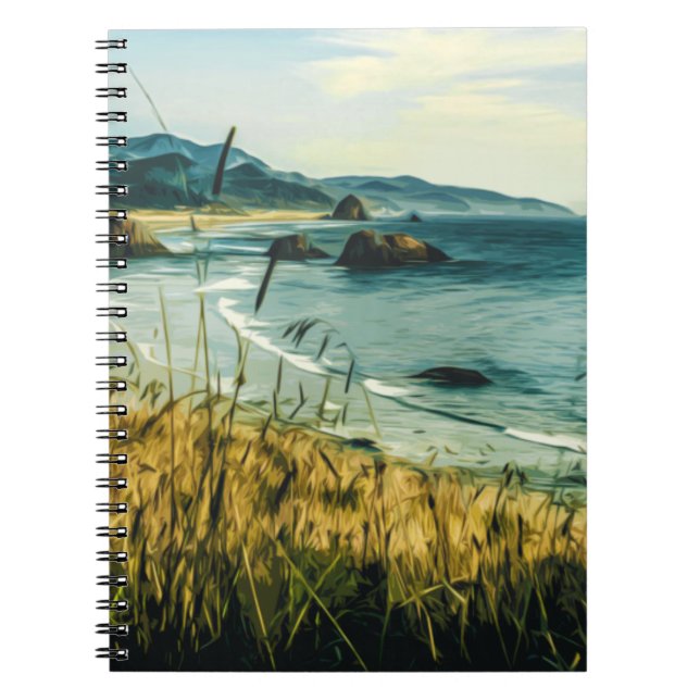 CANNON BEACH - HAYSTACK ROCK - OREGON USA NOTEBOOK (Front)