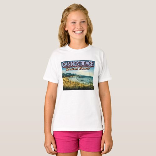 CANNON BEACH _ HAYSTACK ROCK _ OREGON USA T_Shirt