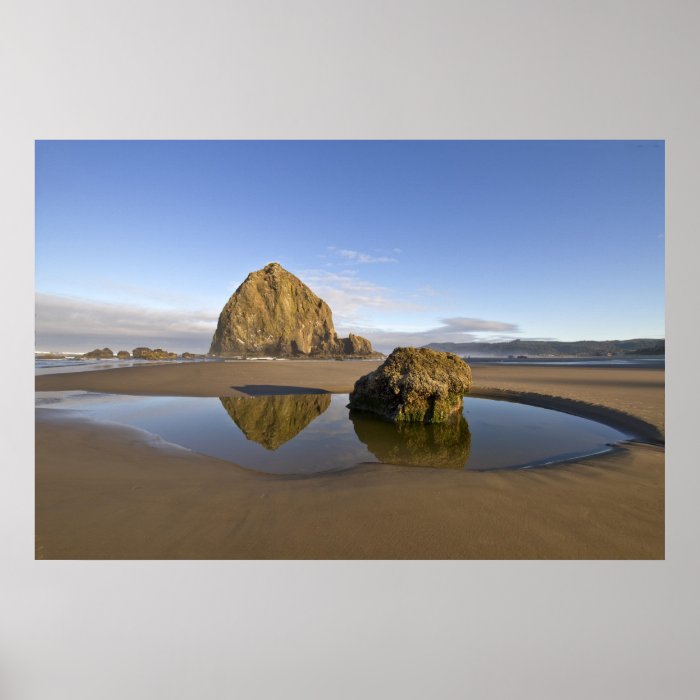 Cannon Beach Low Tide in Oregon Pacific Ocean Posters