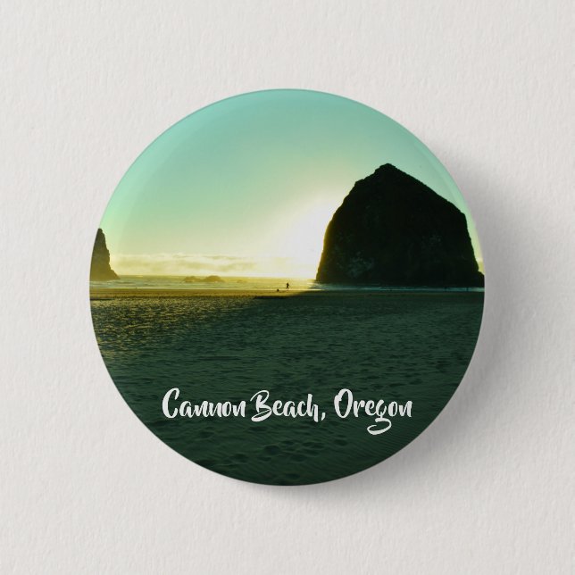 Cannon Beach Oregon Button (Front)