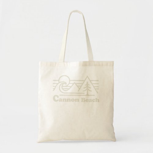 Cannon Beach Oregon Coast Retro Vintage Surfing Su Tote Bag