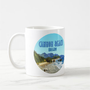 Cannon Beach Oregon Coast Vintage Coffee Mug