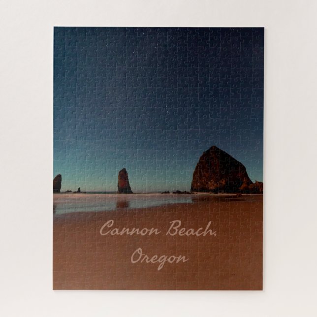 Cannon Beach Oregon Haystack Rock Jigsaw Puzzle (Vertical)