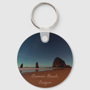 Cannon Beach Oregon Haystack Rock Keychain