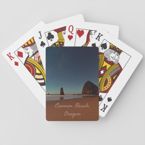 Cannon Beach Oregon Haystack Rock Poker Cards