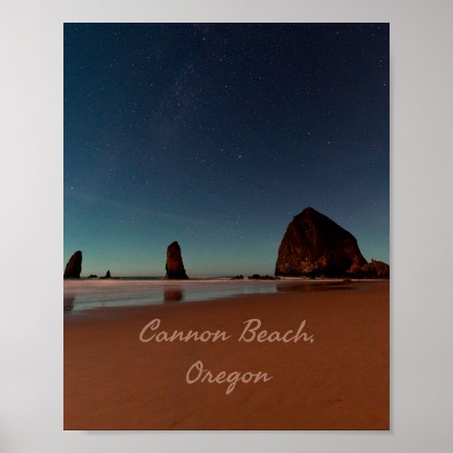 Cannon Beach Oregon Haystack Rock Poster