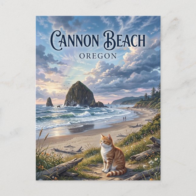 Cannon Beach Oregon Postcard (Front)