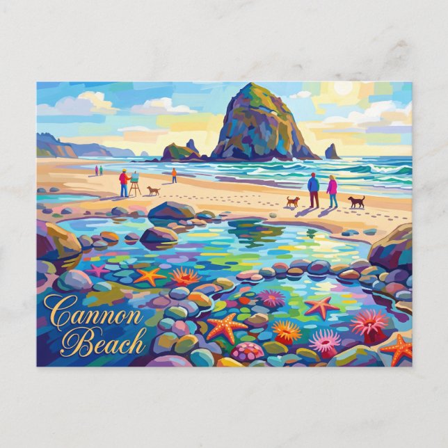 Cannon Beach Oregon Postcard (Front)