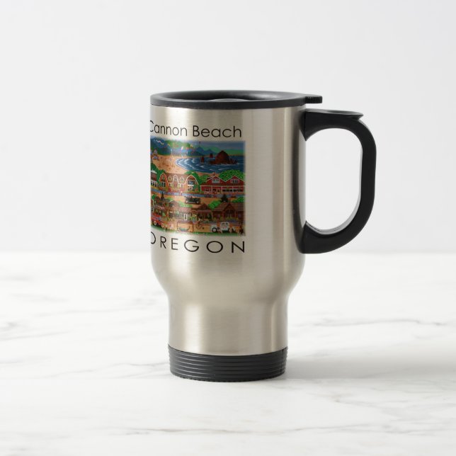 Cannon Beach ~ Oregon Travel Mug (Right)